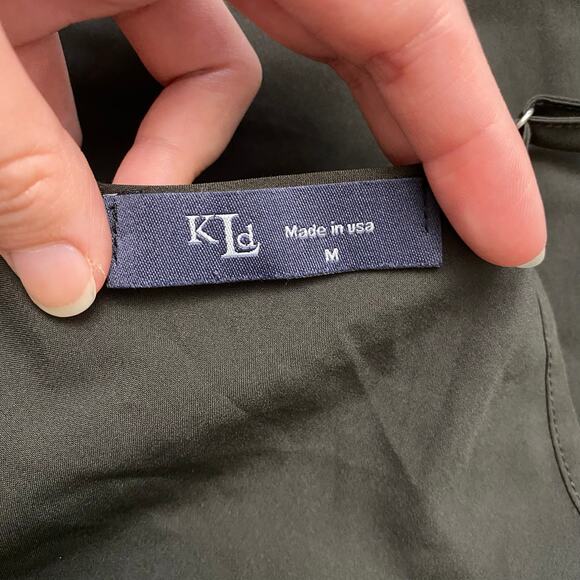 KLD Cowl Neck Adjustable Top Womens Size Medium Gray Casual Basic - Picture 2 of 7